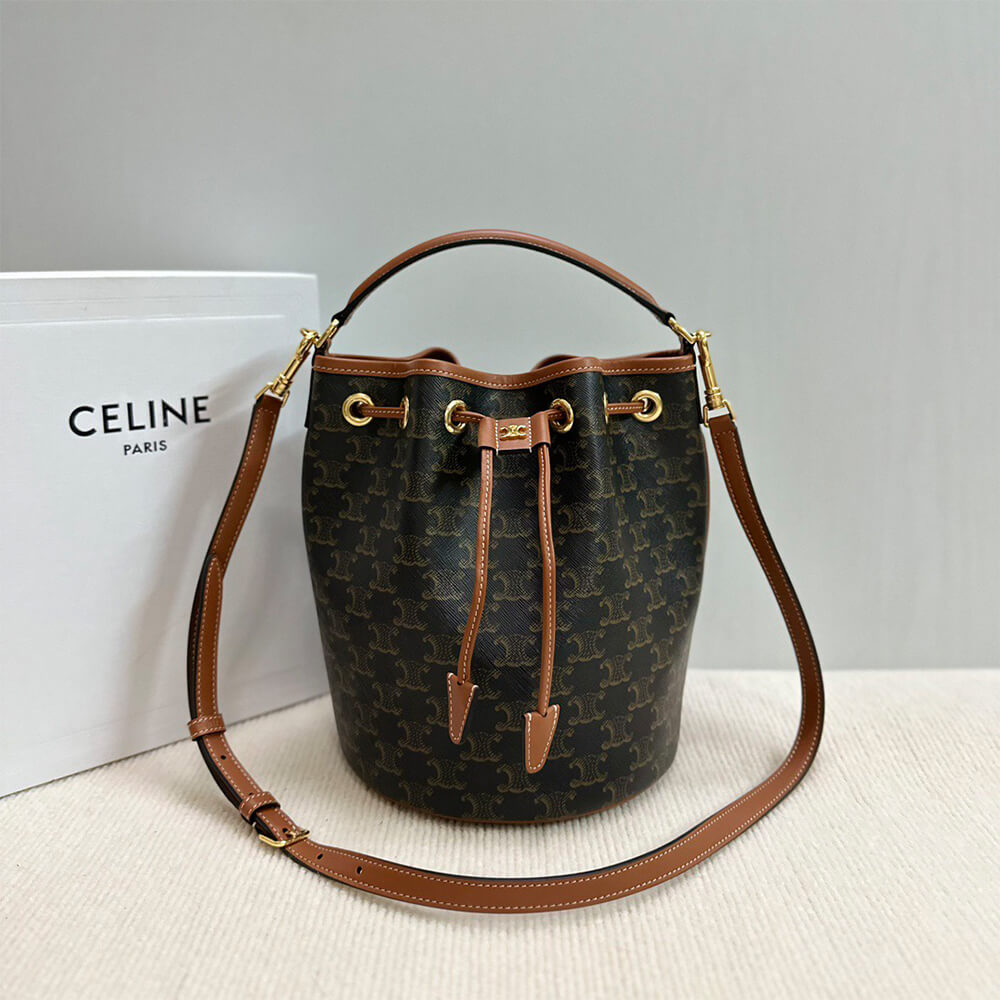 CLARA BAG IN TRIOMPHE CANVAS AND CALFSKIN