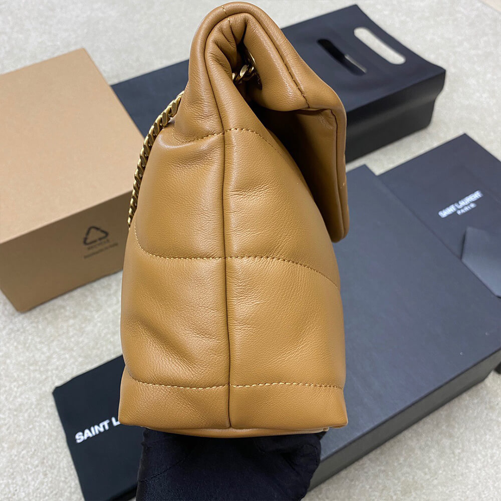 SMALL PUFFER IN CRINKLED LEATHER(High-end Grade)