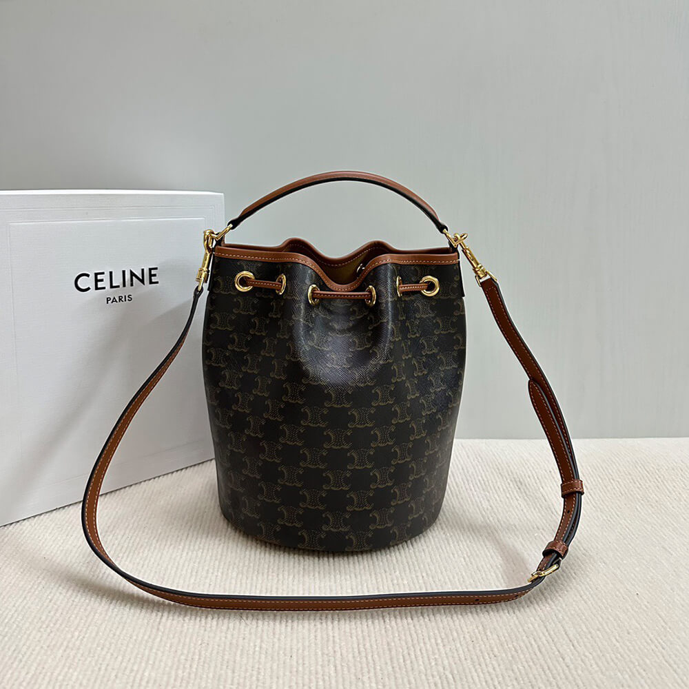 CLARA BAG IN TRIOMPHE CANVAS AND CALFSKIN