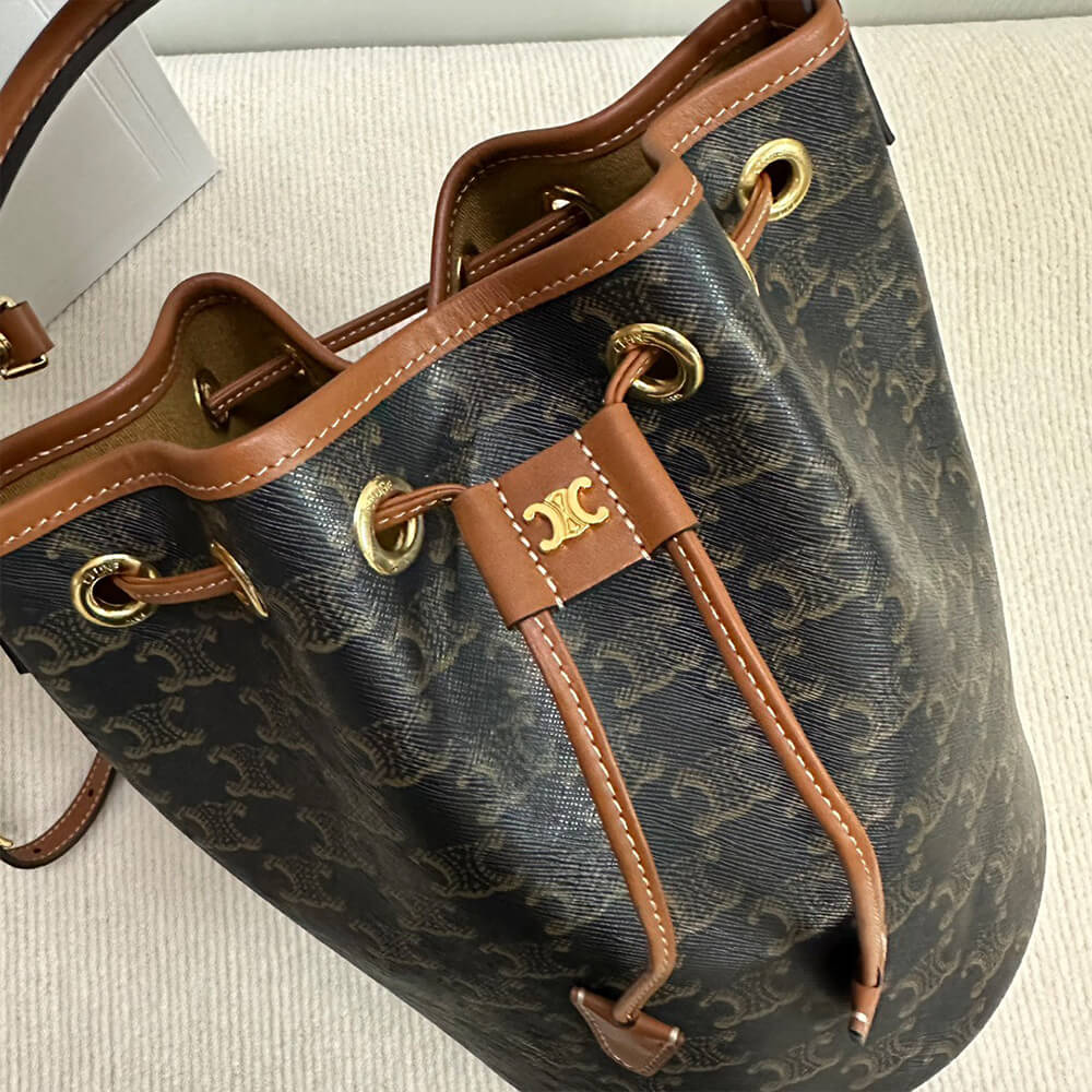 CLARA BAG IN TRIOMPHE CANVAS AND CALFSKIN