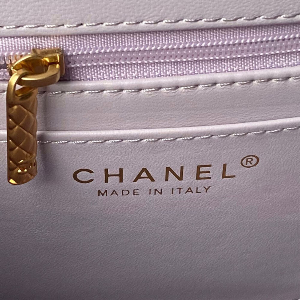 Small FLAP BAG WITH TOP HANDLE