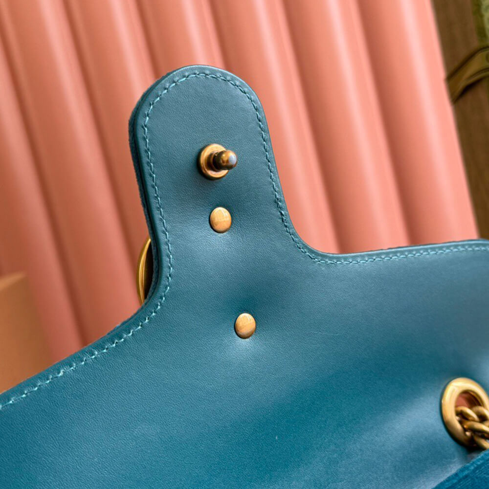 GG Velvet Small Marmont shoulder bag
