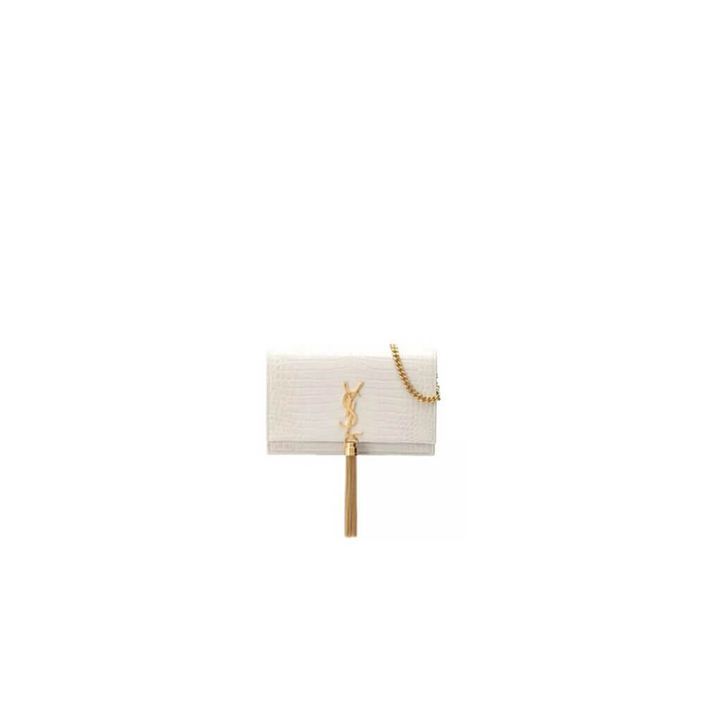 YSL KATE EMBOSSED SHOULDER BAG
