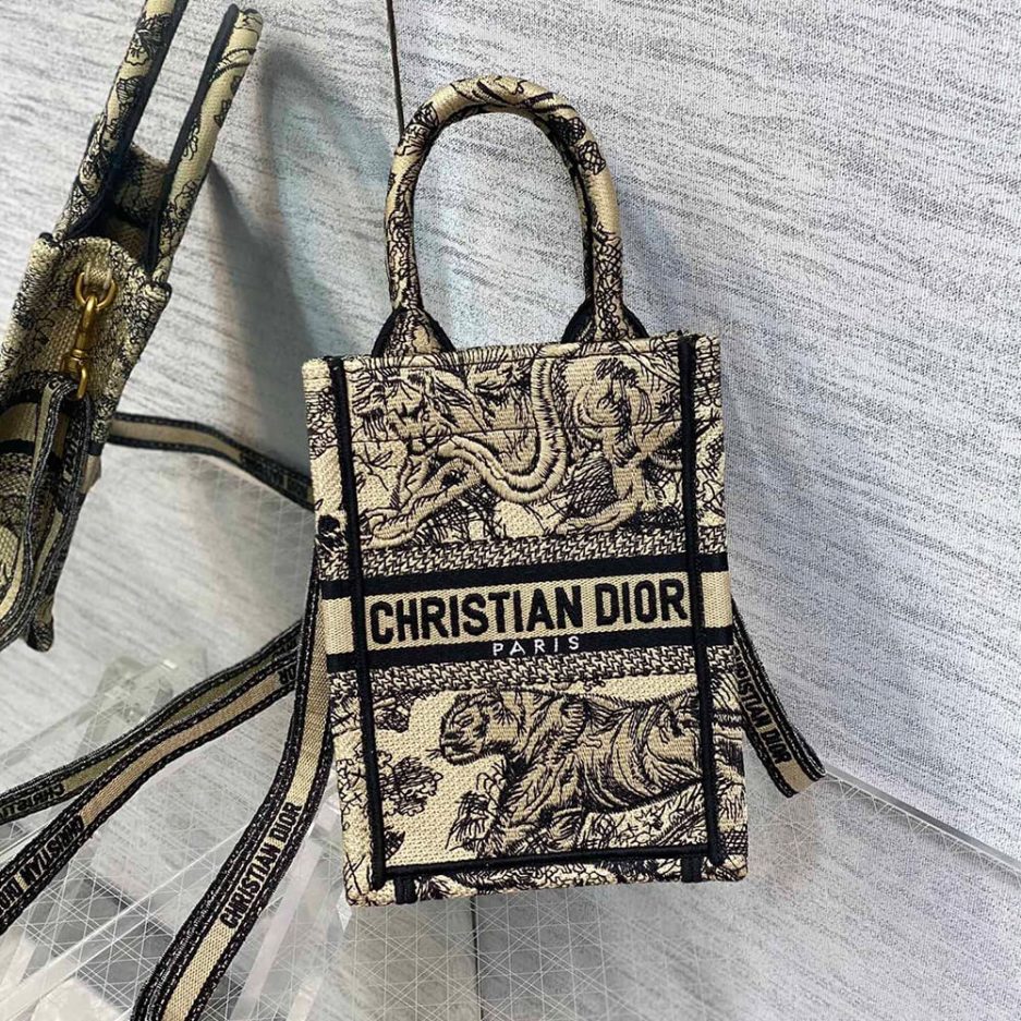mini vertical D*or book tote