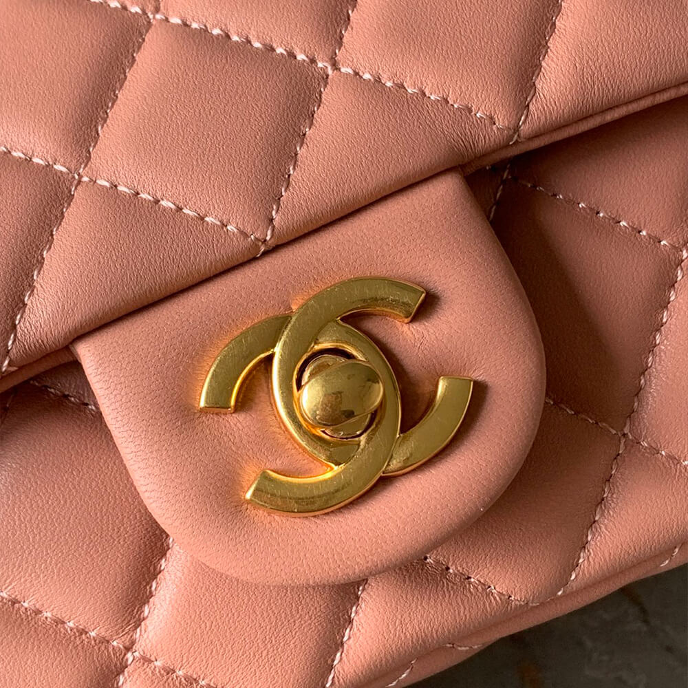Ch*el pearl crush mini rectangular flap