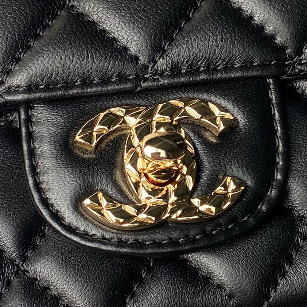 Ch*el mini flap bag with top handle